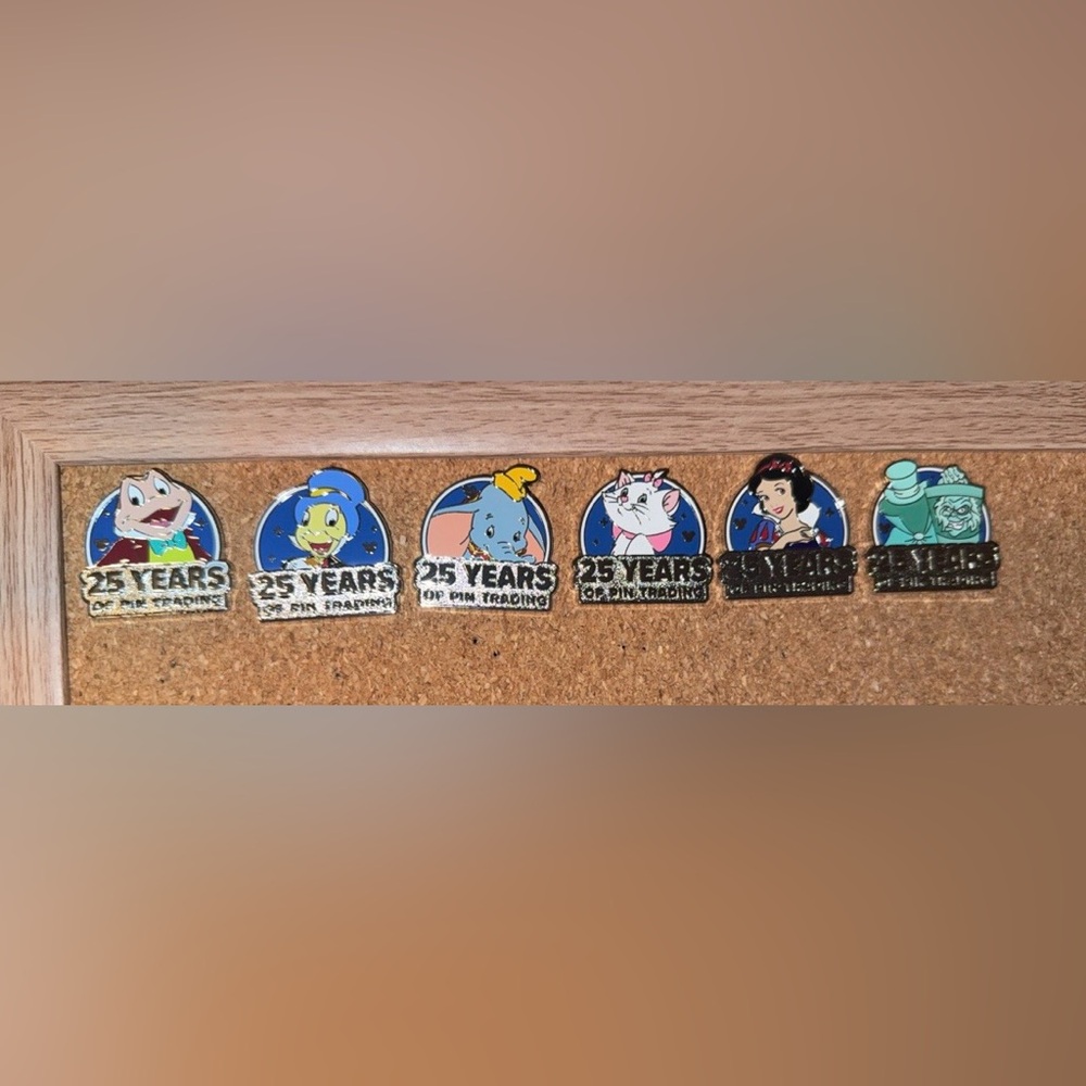 Colorful Cartoon Pin 25th anniversary wdw